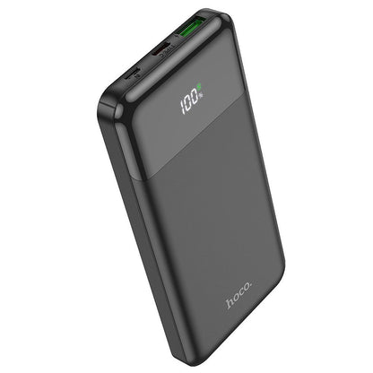 Външна батерия HOCO J102, 10000mAh, 20W, QC + PD, 1 x USB-A - 1 x USB-C, Черна