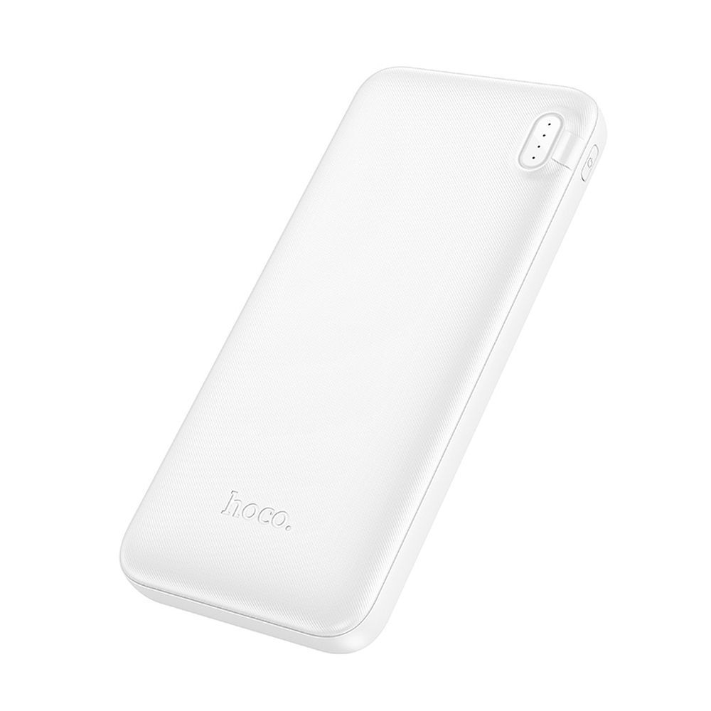 Външна батерия HOCO J128, 10000mAh, 10W, 2 x USB-A, Бяла