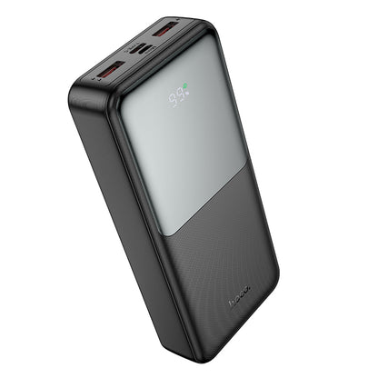 Външна батерия HOCO J136A, 20000mAh, 22.5W, QC + PD, 1 x USB-C - 2 x USB-A, Черна