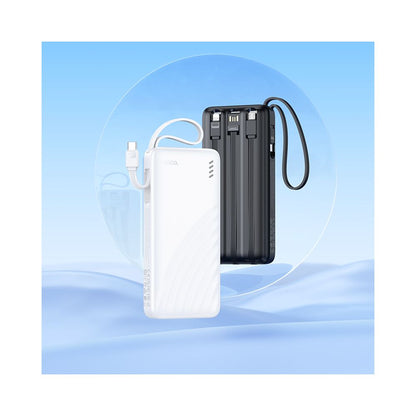 Външна батерия HOCO J146, 10000mAh, 10W, 1 x Lightning - 1 x microUSB - 1 x USB-A - 1 x USB-C, Черна