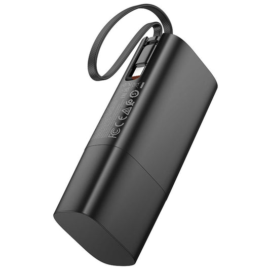 Външна батерия HOCO J148 2 в 1, 5000 mAh, 20 W, PD, 2 x USB-C, черна