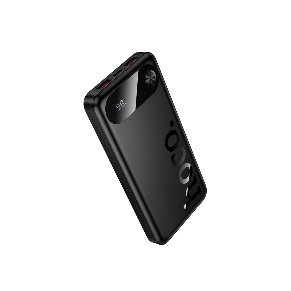 Външна батерия HOCO J154, 10000mAh, 22.5W, QC + PD, 1 x USB-C - 2 x USB-A, Черна