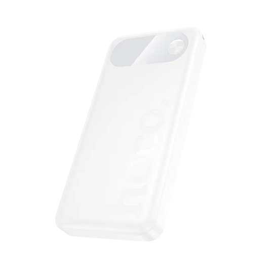Външна батерия HOCO J154, 10000mAh, 22.5W, QC + PD, 1 x USB-C - 2 x USB-A, Бяла