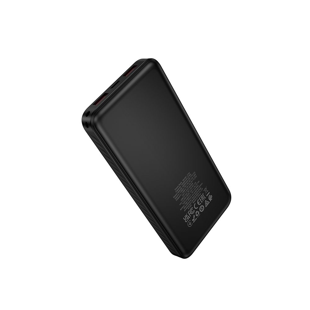 Външна батерия HOCO J154, 10000mAh, 22.5W, QC + PD, 1 x USB-C - 2 x USB-A, Черна