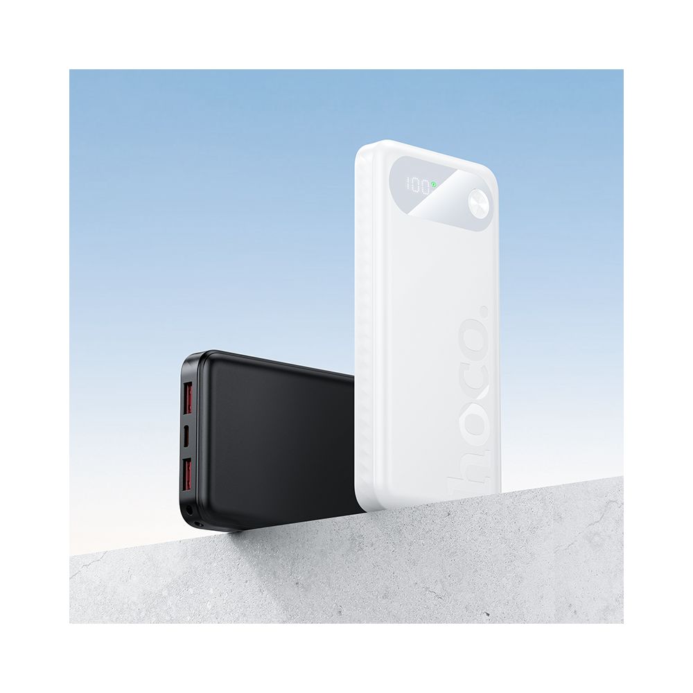Външна батерия HOCO J154, 10000mAh, 22.5W, QC + PD, 1 x USB-C - 2 x USB-A, Черна