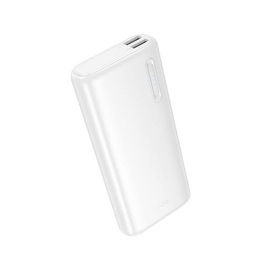 Външна батерия HOCO J158A, 10000mAh, 10W, 2 x USB-A, бяла