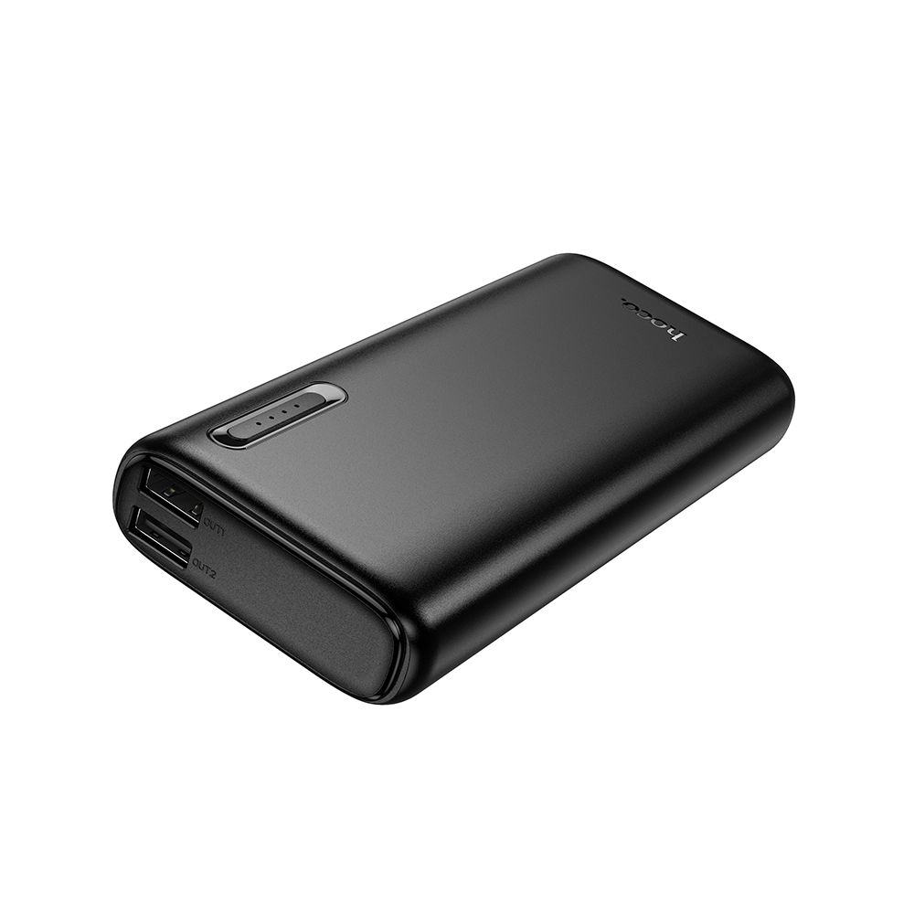 Външна батерия HOCO J158A, 10000mAh, 10W, 2 x USB-A, Черна