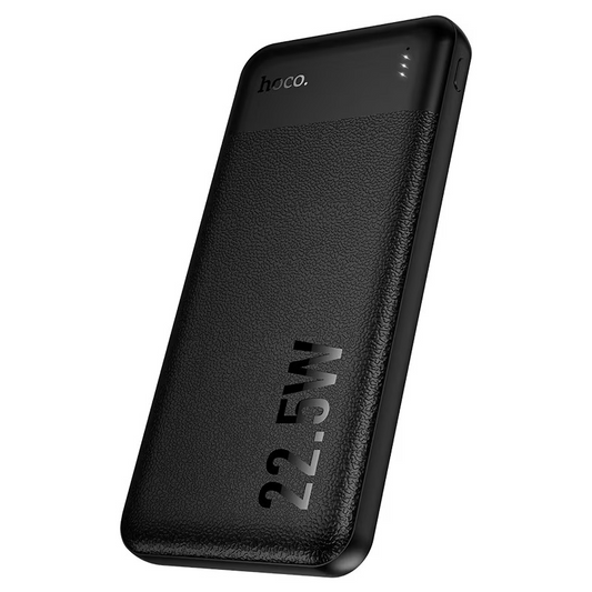 Външна батерия HOCO J159 Essence, 10000mAh, 22.5W, QC + PD, 1 x USB-C - 2 x USB-A, черна
