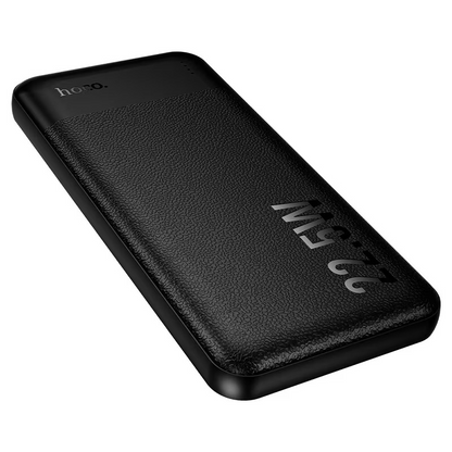 HOCO J159 Essence External Battery, 10000mAh, 22.5W, QC + PD, 1 x USB-C - 2 x USB-A, Black