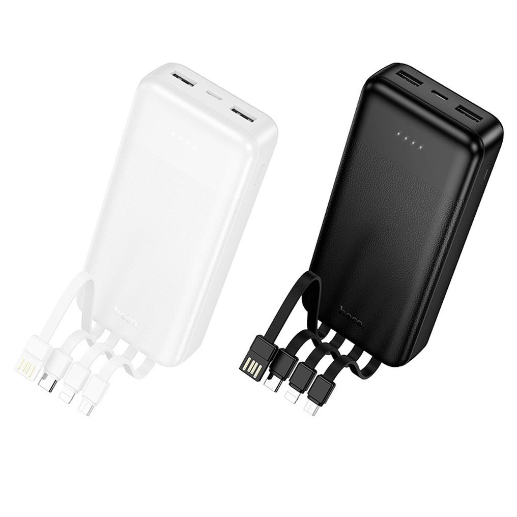 Външна батерия HOCO J163A, 20000mAh, 10W, 1 x Lightning - 1 x microUSB - 1 x USB-C - 2 x USB-A, черна