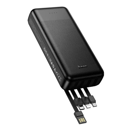 Външна батерия HOCO J163A, 20000mAh, 10W, 1 x Lightning - 1 x microUSB - 1 x USB-C - 2 x USB-A, черна