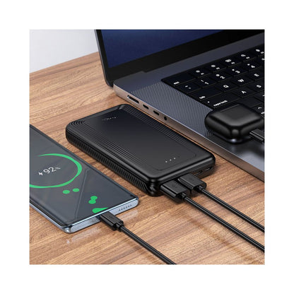 Външна батерия HOCO J165A, 10000mAh, 10W, 2 x USB-A, Черна