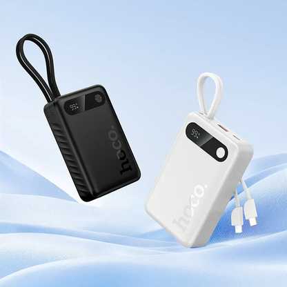 Външна батерия HOCO J171A, 20000mAh, 22.5W, QC + PD, 1 x Lightning - 1 x USB-A - 2 x USB-C, Бяла