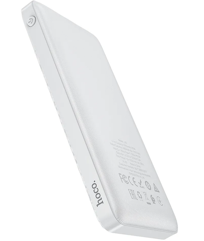 Външна батерия HOCO J72, 10000mAh, 10W, 2 x USB-A, Бяла