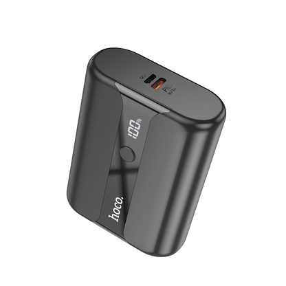 HOCO Q3 Pro External Battery, 10000mAh, 22.5W, QC + PD, 1 x USB-A - 1 x USB-C, Black
