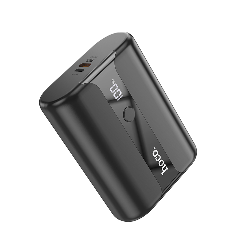 HOCO Q3 Pro External Battery, 10000mAh, 22.5W, QC + PD, 1 x USB-A - 1 x USB-C, Black
