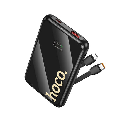 Външна батерия HOCO Q37, 10000mAh, 22.5W, QC + PD, 1 x Lightning - 1 x USB-A - 2 x USB-C, Черна