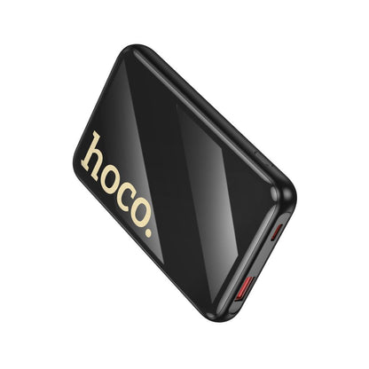Външна батерия HOCO Q37, 10000mAh, 22.5W, QC + PD, 1 x Lightning - 1 x USB-A - 2 x USB-C, Черна