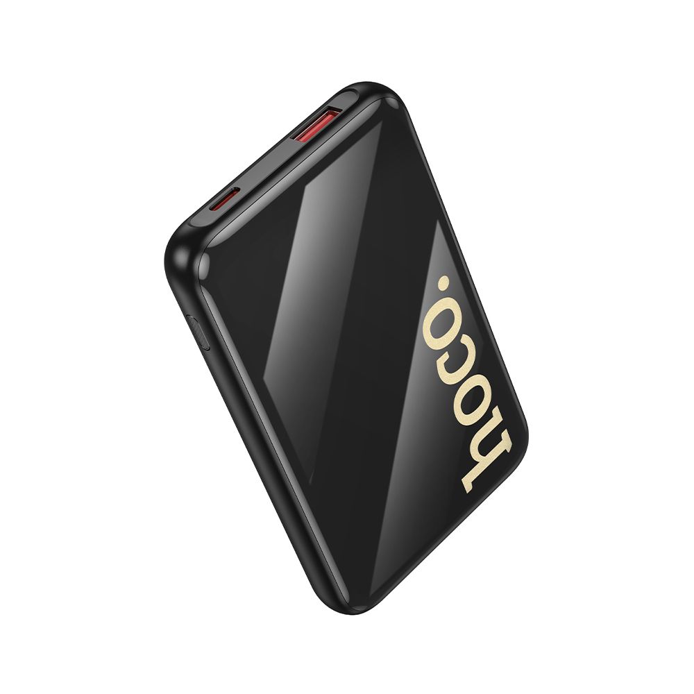 Външна батерия HOCO Q37, 10000mAh, 22.5W, QC + PD, 1 x Lightning - 1 x USB-A - 2 x USB-C, Черна