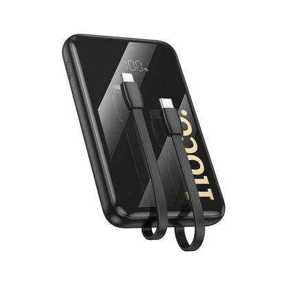 Външна батерия HOCO Q37, 10000mAh, 22.5W, QC + PD, 1 x Lightning - 1 x USB-A - 2 x USB-C, Черна