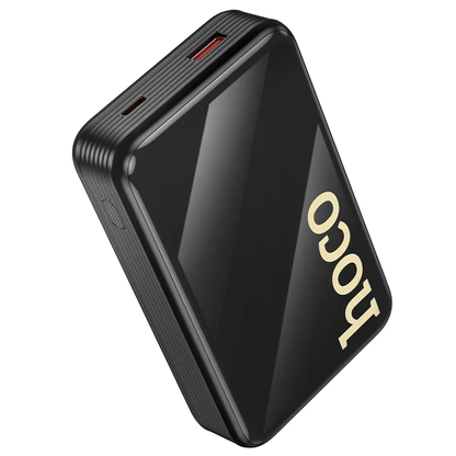 Външна батерия HOCO Q37A, 20000mAh, 22.5W, QC + PD, 1 x Lightning - 1 x USB-A - 2 x USB-C, Черна