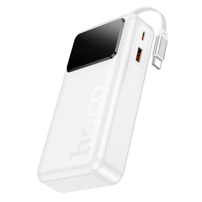 Външна батерия HOCO Q41, 20000mAh, 22.5W, QC + PD, 1 x USB-A - 2 x USB-C, бяла