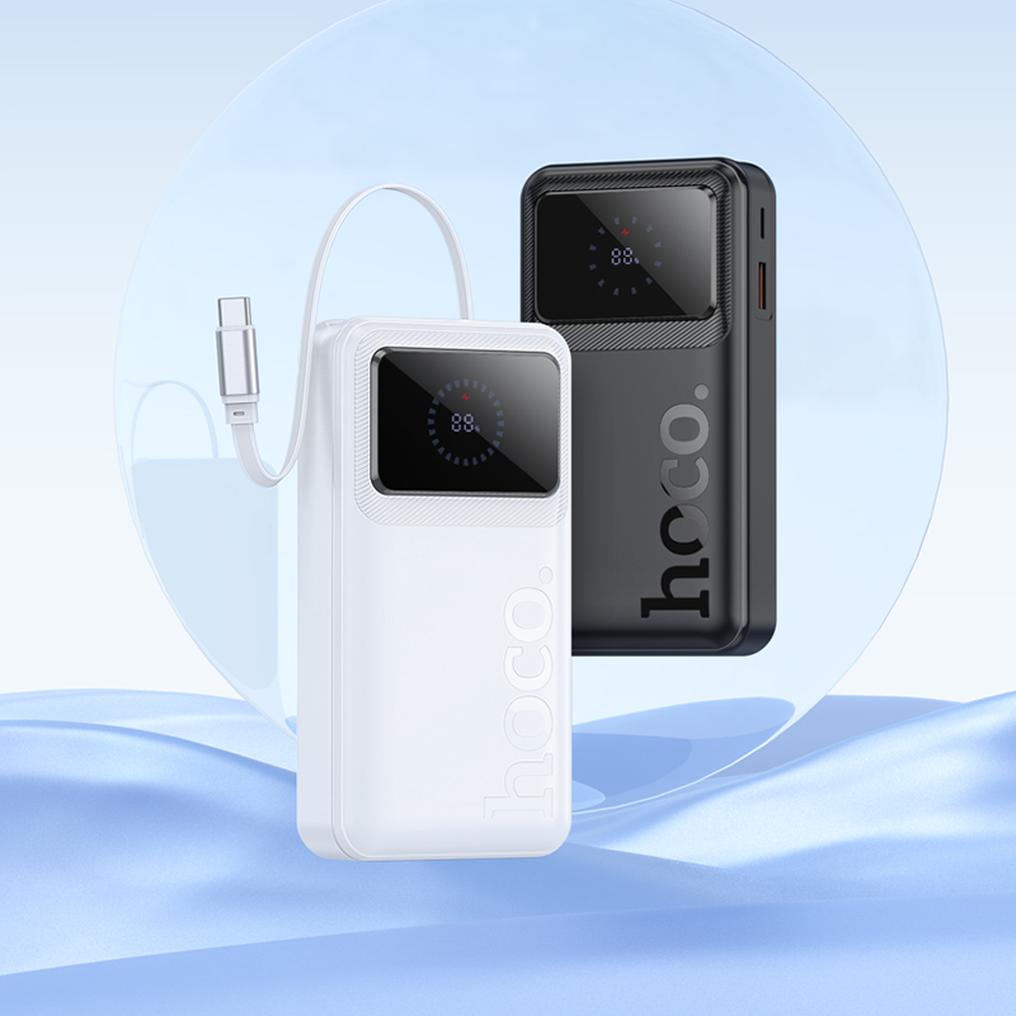 Външна батерия HOCO Q41, 20000mAh, 22.5W, QC + PD, 1 x USB-A - 2 x USB-C, бяла