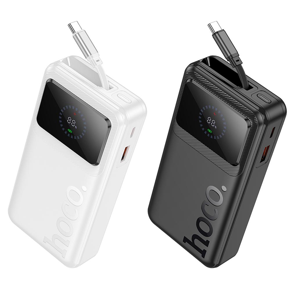 Външна батерия HOCO Q41, 20000mAh, 22.5W, QC + PD, 1 x USB-A - 2 x USB-C, бяла