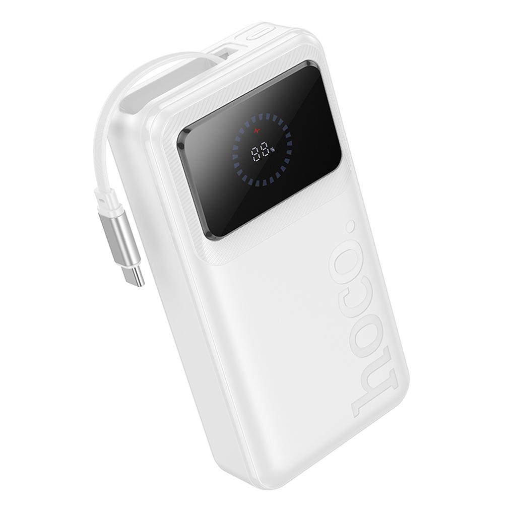 Външна батерия HOCO Q41, 20000mAh, 22.5W, QC + PD, 1 x USB-A - 2 x USB-C, бяла