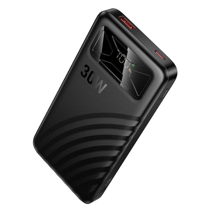 Външна батерия HOCO Q42, 10000mAh, 30W, QC + PD, 1 x USB-A - 1 x USB-C, черна