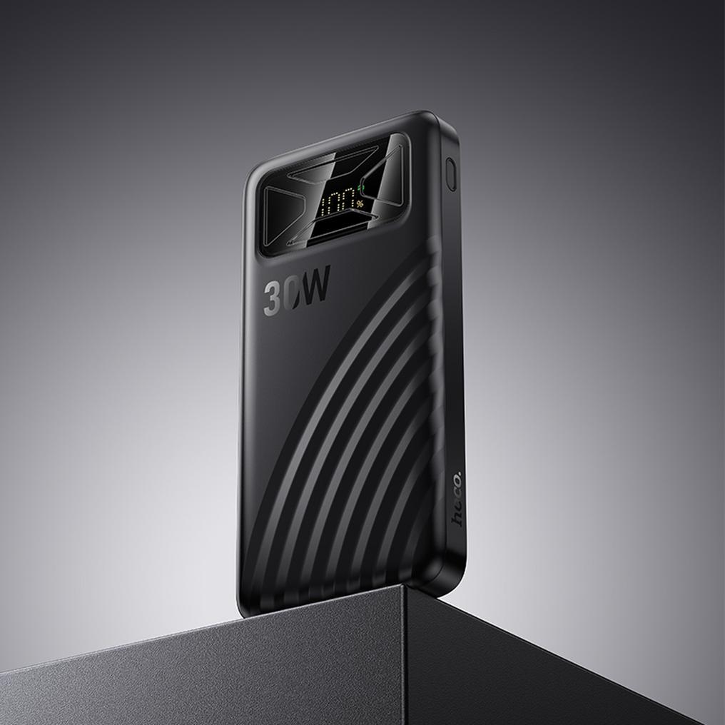 Външна батерия HOCO Q42, 10000mAh, 30W, QC + PD, 1 x USB-A - 1 x USB-C, черна