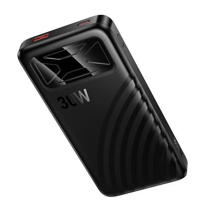 Външна батерия HOCO Q42, 10000mAh, 30W, QC + PD, 1 x USB-A - 1 x USB-C, черна