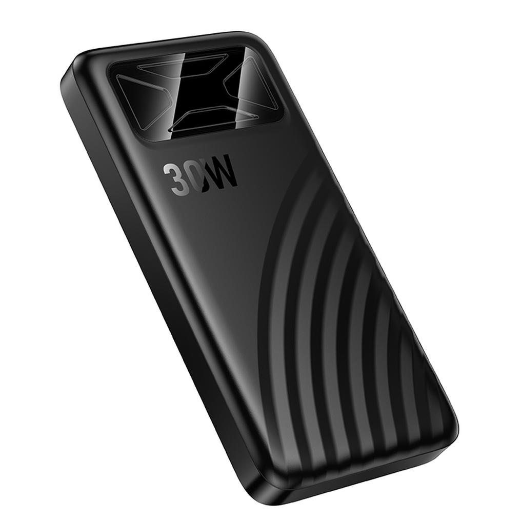 Външна батерия HOCO Q42, 10000mAh, 30W, QC + PD, 1 x USB-A - 1 x USB-C, черна