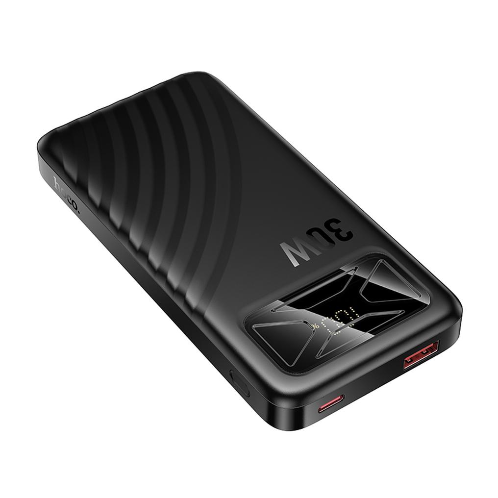 Външна батерия HOCO Q42, 10000mAh, 30W, QC + PD, 1 x USB-A - 1 x USB-C, черна