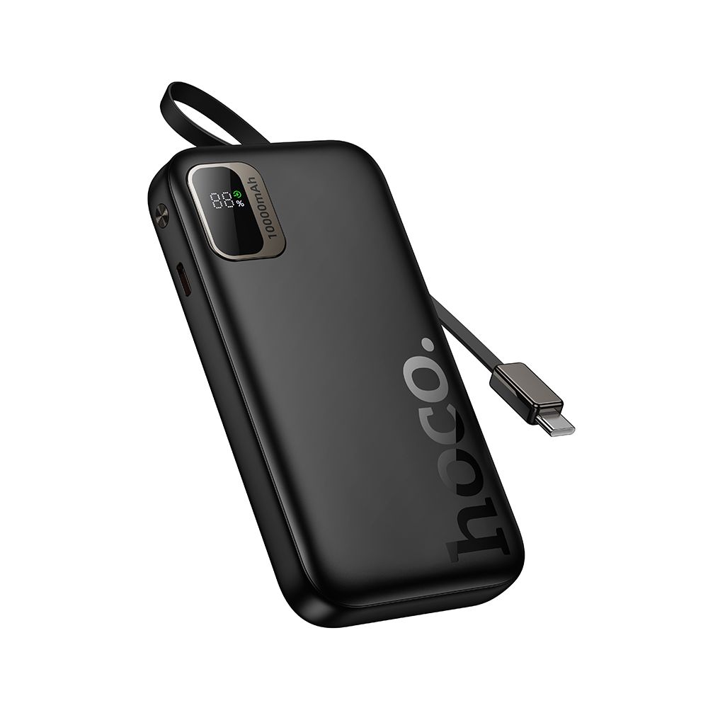 Външна батерия HOCO Q51, 10000mAh, 20W, PD, 2 x USB-C, Черна