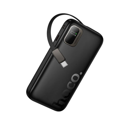 Външна батерия HOCO Q51, 10000mAh, 20W, PD, 2 x USB-C, Черна