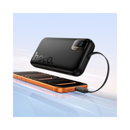 Външна батерия HOCO Q51, 10000mAh, 20W, PD, 2 x USB-C, Черна