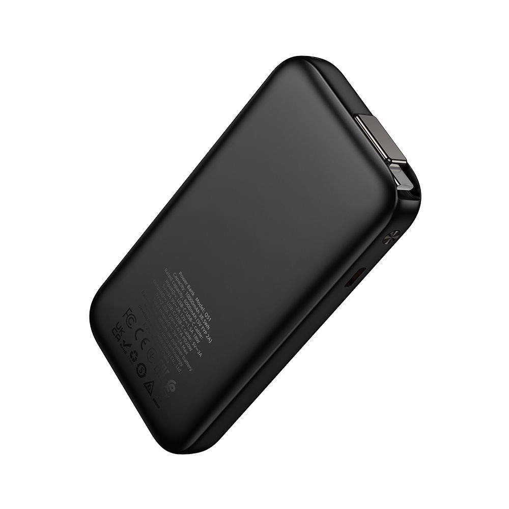 Външна батерия HOCO Q51, 10000mAh, 20W, PD, 2 x USB-C, Черна