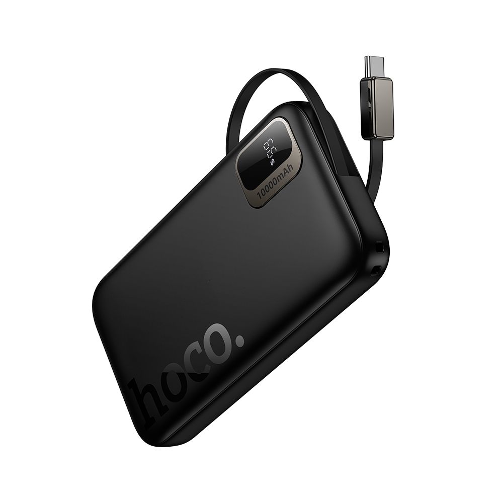 Външна батерия HOCO Q51, 10000mAh, 20W, PD, 2 x USB-C, Черна