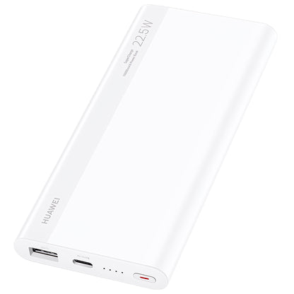 Външна батерия Huawei SuperCharge, 10000 mAh, 22,5 W, QC + PD, 1 x USB-A - 1 x USB-C, бяла 55034445