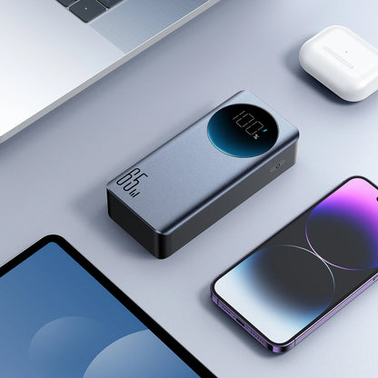 Външна батерия Joyroom JR-PBF05 Pro, 30000mAh, 65W, QC + PD, 1 x USB-A - 2 x USB-C, Черна