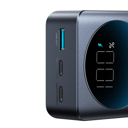 Външна батерия Joyroom JR-PBF05 Pro, 30000mAh, 65W, QC + PD, 1 x USB-A - 2 x USB-C, Черна