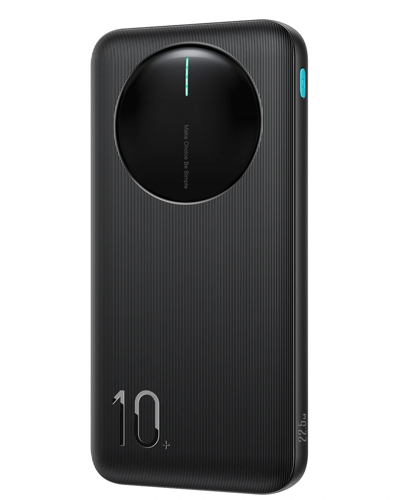 Външна батерия Joyroom JR-PBF12 Pro, 10000mAh, 22.5W, QC + PD, 1 x USB-C - 2 x USB-A, Черна