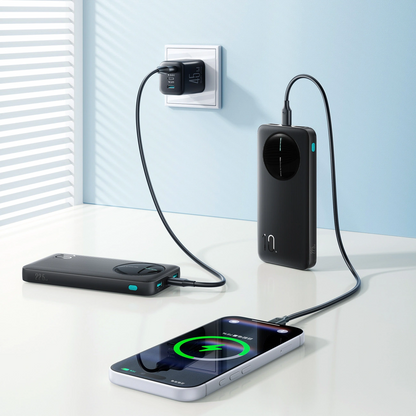 Външна батерия Joyroom JR-PBF12 Pro, 10000mAh, 22.5W, QC + PD, 1 x USB-C - 2 x USB-A, Черна