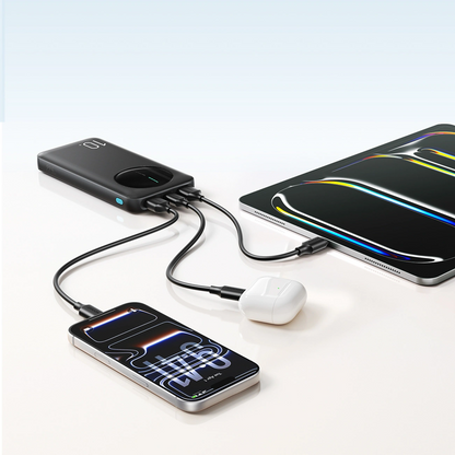 Външна батерия Joyroom JR-PBF12 Pro, 10000mAh, 22.5W, QC + PD, 1 x USB-C - 2 x USB-A, Черна