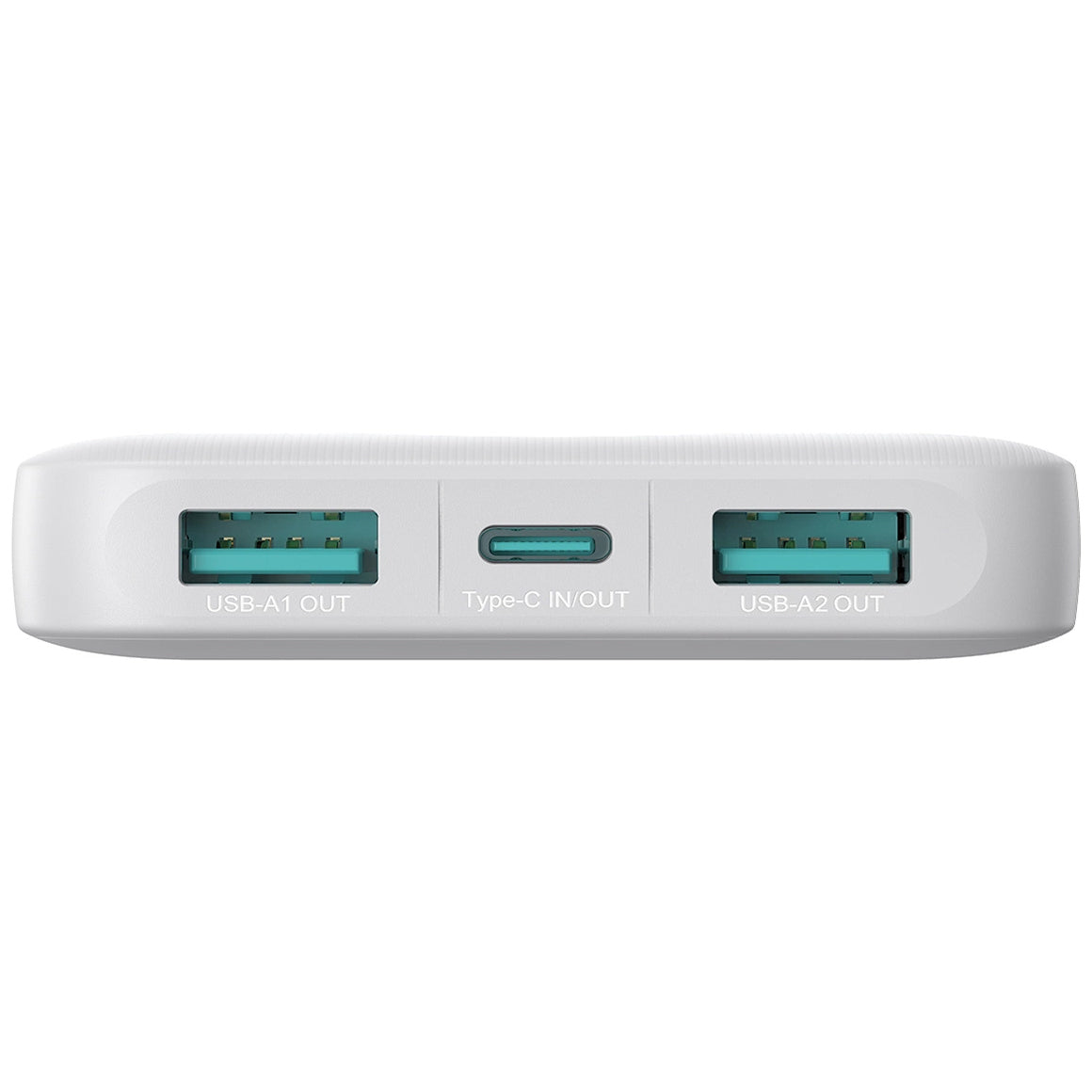 Външна батерия Joyroom JR-PBF12, 10000mAh, 12W, 1 x USB-C - 2 x USB-A, Бяла
