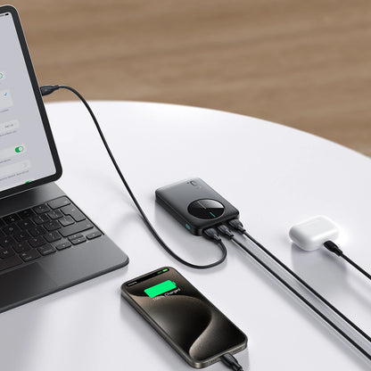 Външна батерия Joyroom JR-PBF13, 5000mAh, 12W, 1 x USB-C - 2 x USB-A, Черна