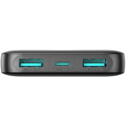 Външна батерия Joyroom JR-PBF13, 5000mAh, 12W, 1 x USB-C - 2 x USB-A, Черна