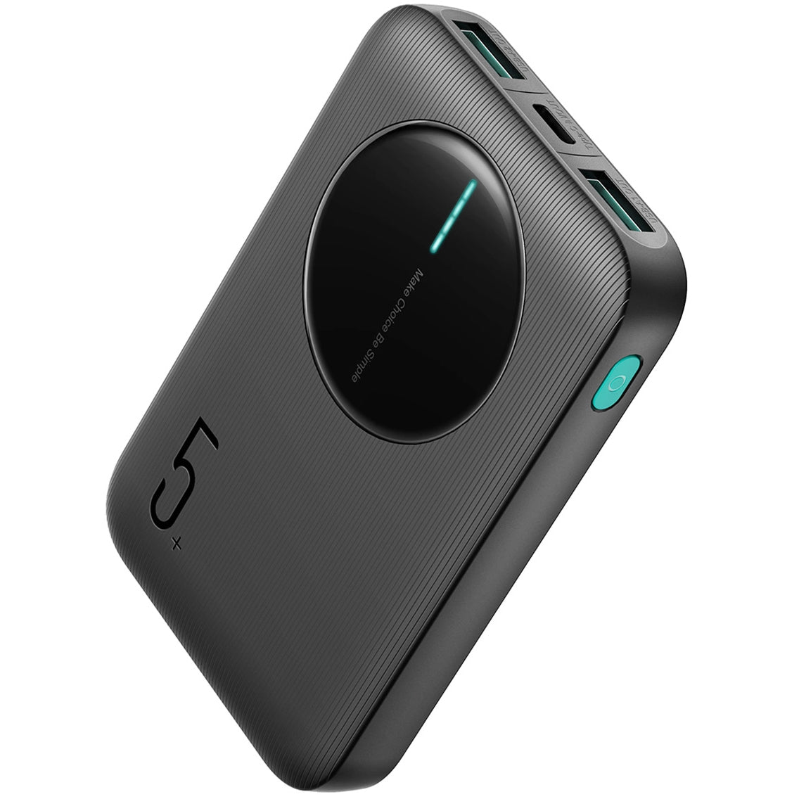 Външна батерия Joyroom JR-PBF13, 5000mAh, 12W, 1 x USB-C - 2 x USB-A, Черна