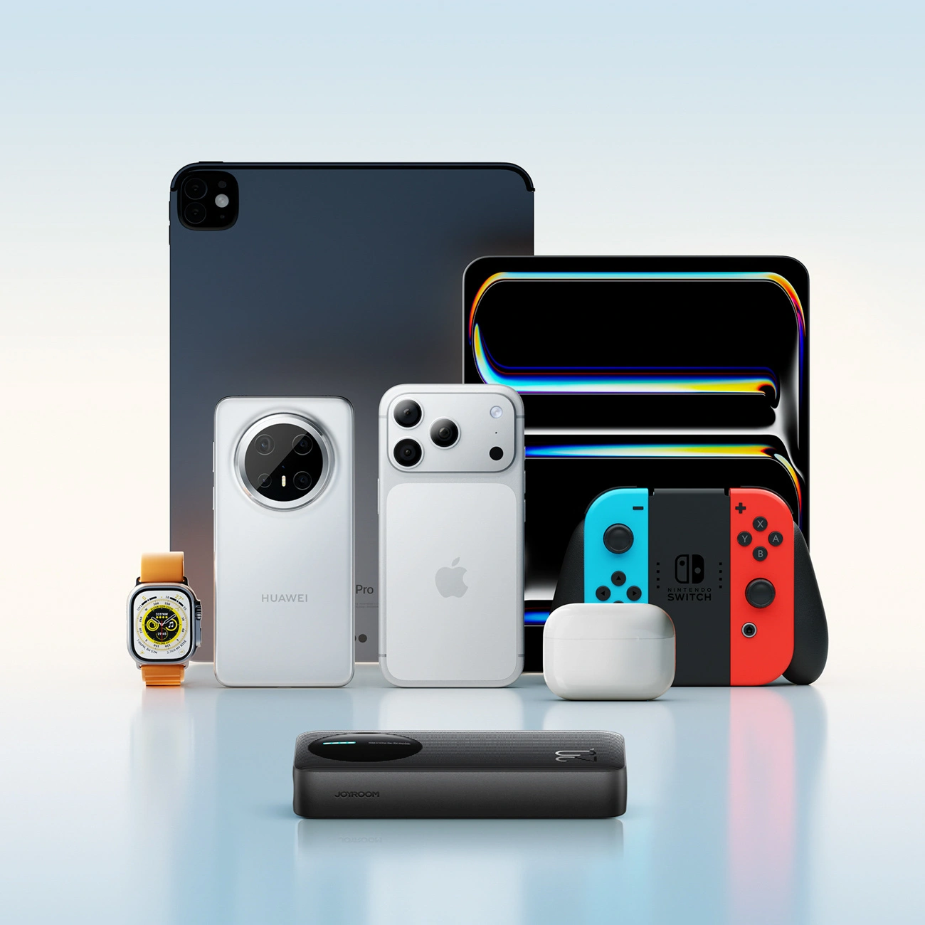 Външна батерия Joyroom JR-PBF14 Pro, 20000mAh, 22.5W, QC + PD, 1 x USB-C - 2 x USB-A, Черна
